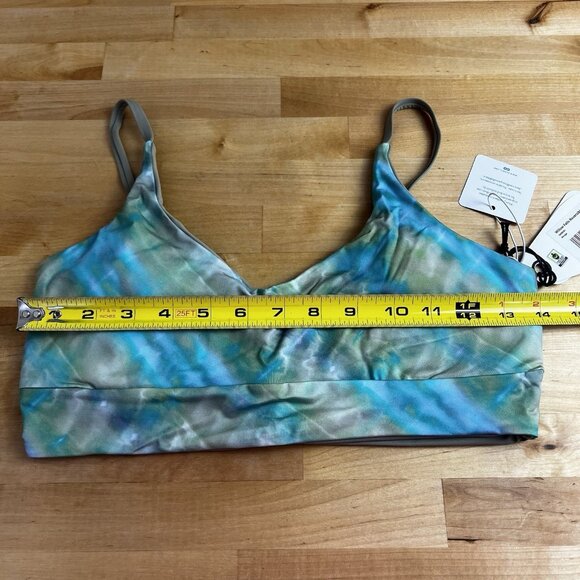Prana Bikini Top Size Small Willow Falls Reversible Top Mirage Blue Green NEW - Picture 5 of 5